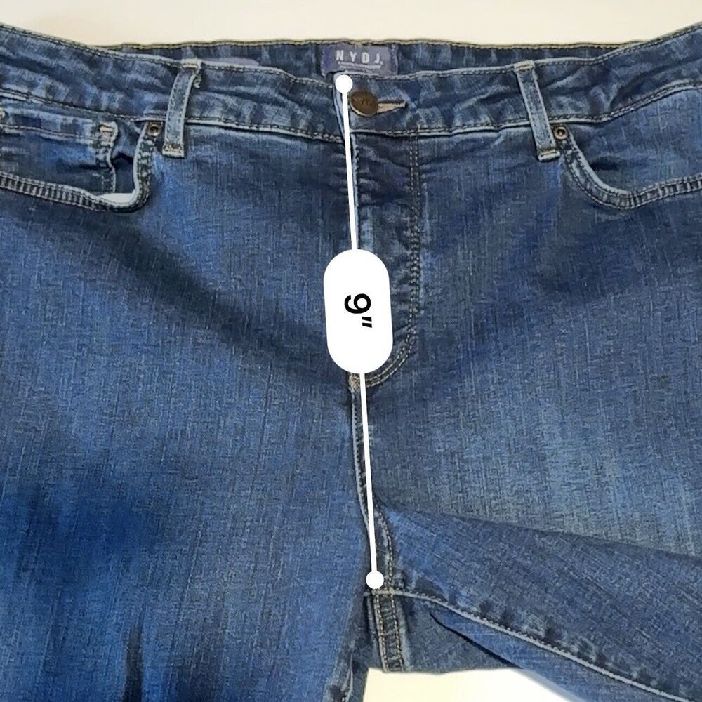 NYDJ Skinny Denim Jeans Women's Size 14 Lift Tuck Technology Medium Wash - Picture 8 of 10